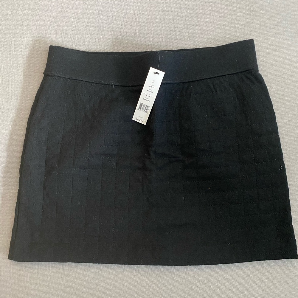 Theory Black Quilted Mini Shirt